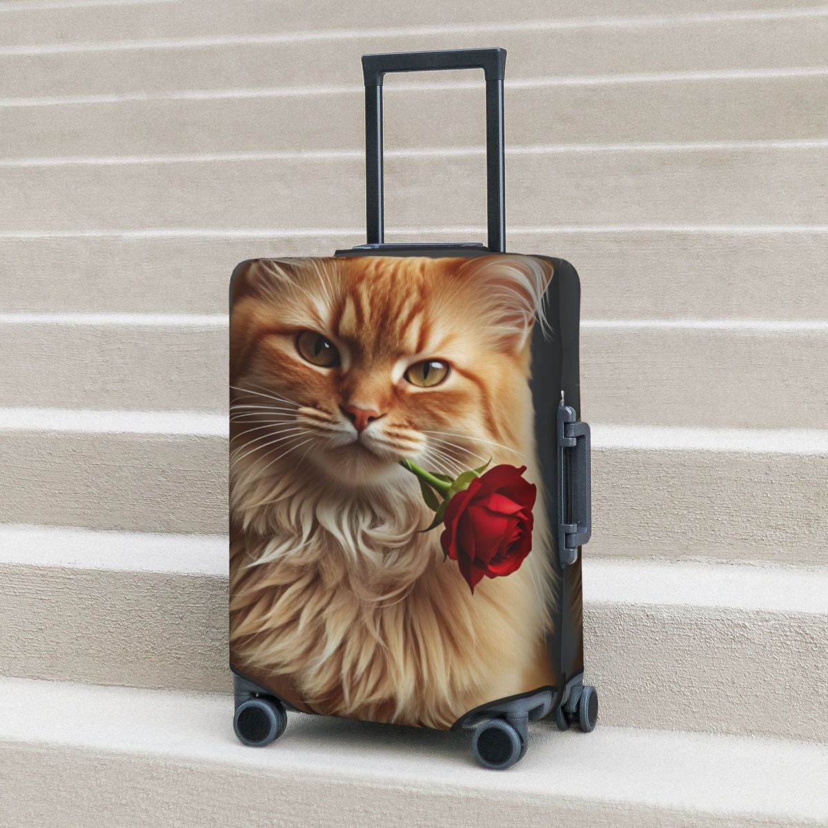 Travel Accessories Long Flight - غطاء حقيبة سفر على شكل قطة