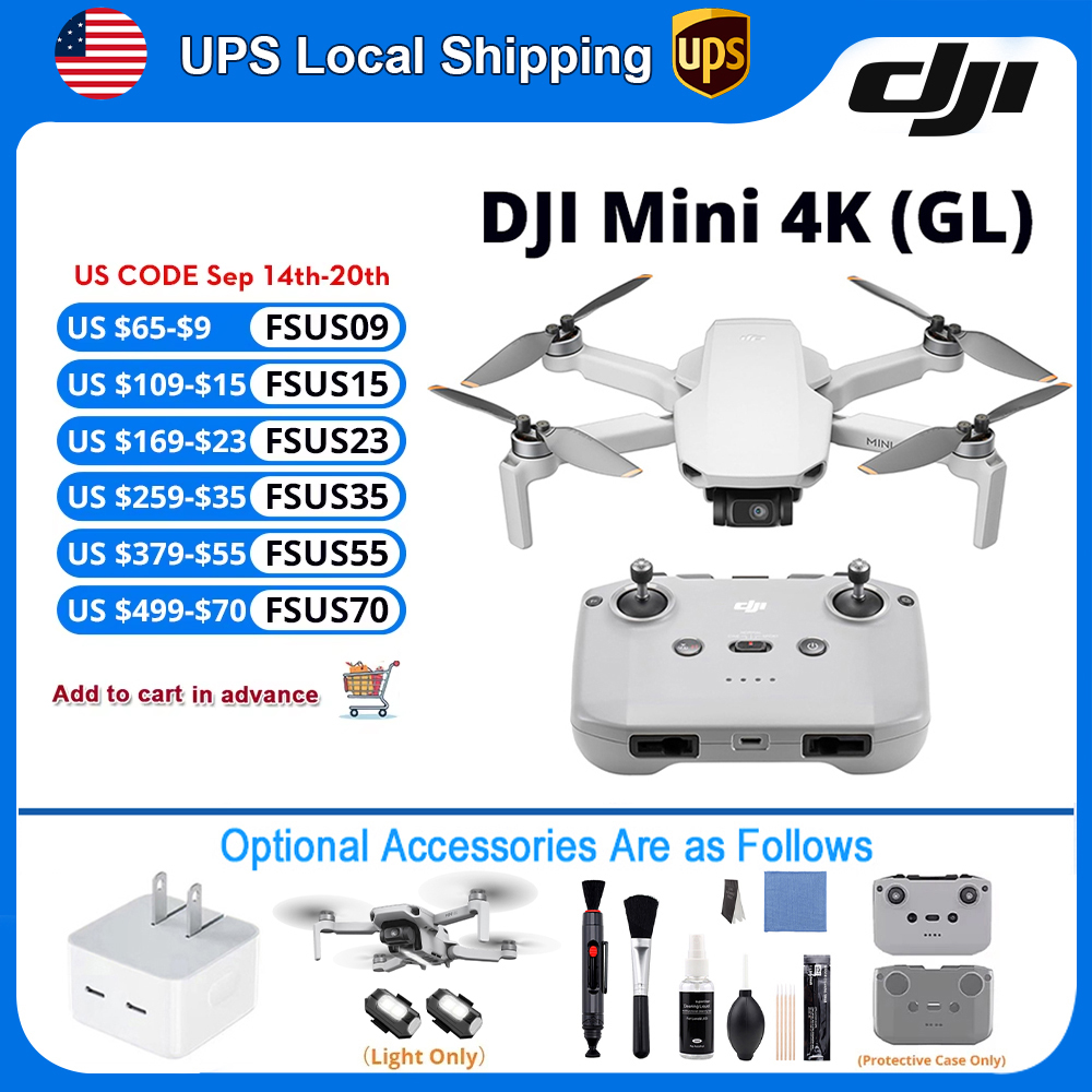 Travel Accessories Long Flight - طائرة DJI Mini 4K بدون طيار