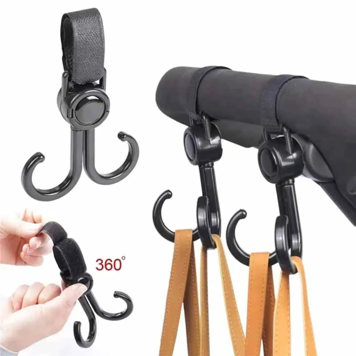 خطافات مزدوجة قابلة للدوران لع - مراجعة Travel Accessories Baby وسعره