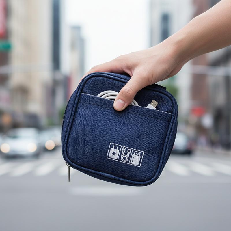 【F】حقيبة تنظيم الكابلات المحمو - مراجعة Travel Accessories Organizer Bag وسعره