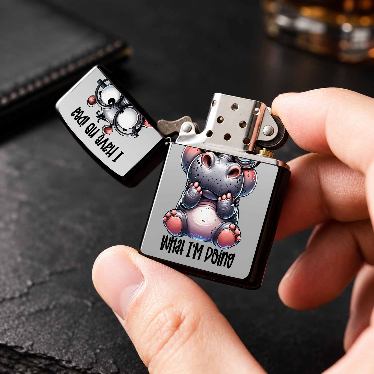 ولاعة بتصميم فرس النهر اللطيف، - مراجعة Travel Accessories Ideas وسعره