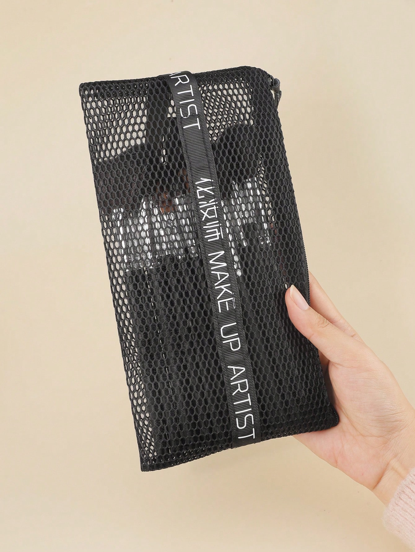 حقيبة مكياج شبكية بسحاب، حقيبة - مراجعة Travel Accessories Organizer Bag وسعره
